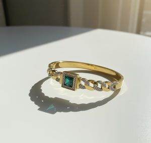 Emerald Crown Luxury Bangle