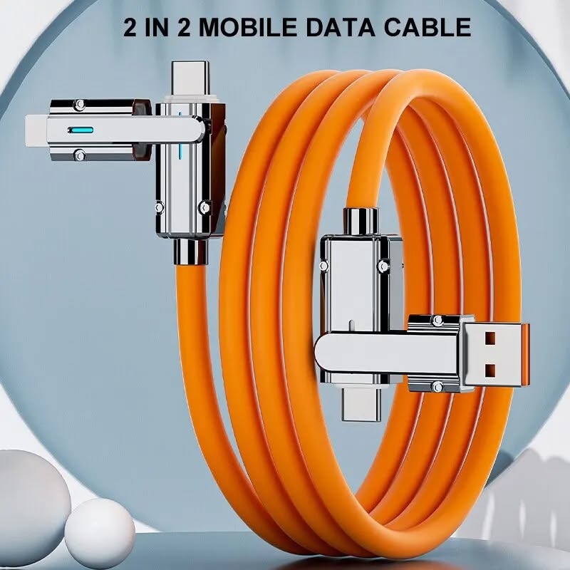 4-in-1 Multi USB Charging Cable FREE SHIPPING ALL OVER KSA